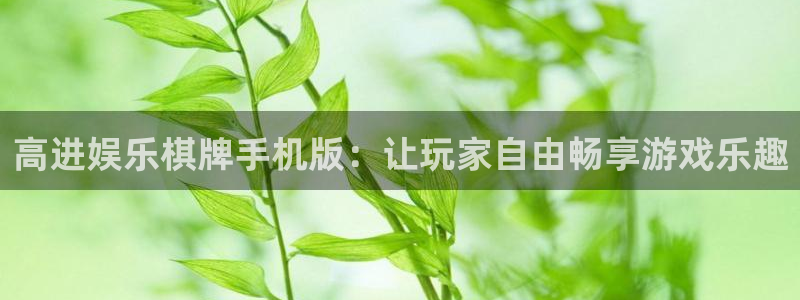 新宝5app最新版怎么下载苹果：高进娱乐棋牌手机版：让玩家自由畅享游戏乐趣